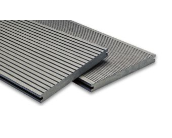 Handmuster Breitdiele Massiv XL Diele (hellgrau) -beidseitig-